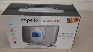 Capello CR25 CDRadio Alarm Clock Unboxing [upl. by Naol]