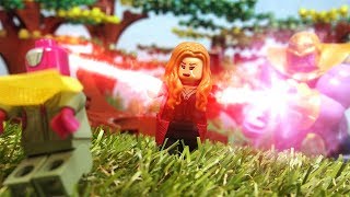 Lego Avengers Infinity War Scarlet Witch Destroys Mind Stone [upl. by Elleimac25]