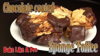 Honeycomb  Crunchie bar recipe   Sponge Toffee recipe [upl. by Portugal]