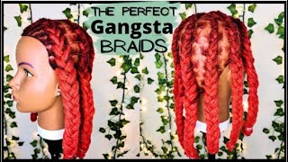 How to do the PERFECT GANGSTA BRAIDS On Locs  Dreadlock Hairstyles for Men and Boys [upl. by Stieglitz919]