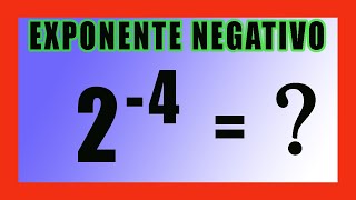 ✅👉 Exponente negativo de una potencia ✅ Potencias con exponente negativo [upl. by Benil233]