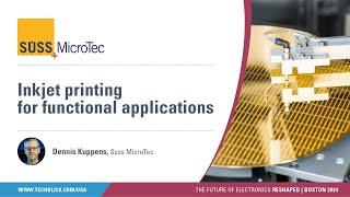 Suss MicroTec  Inkjet printing for functional applications [upl. by Myrtie]