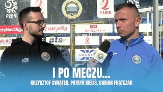 I po meczu Świątek Kieliś Frątczak Hutnik Kraków  Stal Stalowa Wola [upl. by Albrecht]