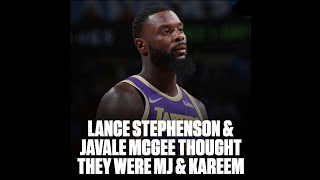 when Lance Stephenson and JaVale McGee thought they were MJ and Kareem 😂 [upl. by Naret]