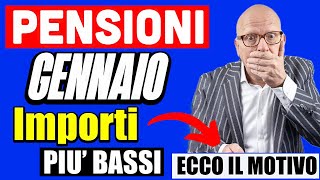 PENSIONI GENNAIO 2024 👉 IMPORTI PIÙ BASSi sul CEDOLINO NETTO ECCO COSA STA ACCADENDO 💸 [upl. by Nylirrehs762]