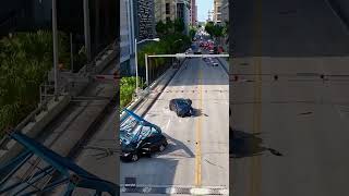 Videos show aftermath of deadly partial crane collapse in Florida Shorts [upl. by Dasi]