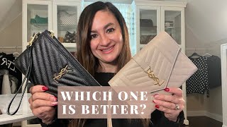 SAINT LAURENT YSL CLUTCH BAGS CASSANDRE MATELASSÉ VS ENVELOPE FLAP COMPARISON REVIEW [upl. by Milak]