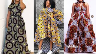 Ankara styles 2022 Ankara Maxi Gown Designs  Latest Kaftan Dress  Asoebi Styles  African Fashion [upl. by Cibis844]