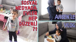 SOSYAL MEDYADA EV  AHSENLE EVDEYİZ  GÜNLÜK VLOG [upl. by Ellynn]