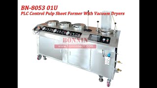 Bonnin BN8053 01U PLC Control Pulp Sheet Former With Vacuum Dryers [upl. by Dud]