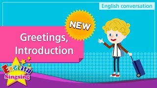 NEW 1 Greetings Introduction English Dialogue  Roleplay conversation for Kids [upl. by Vallo]