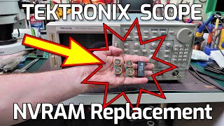 Tektronix TDS Oscilloscope NVRAM Replacement [upl. by Culver427]