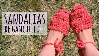 Tutorial Sandalias Fácil y Rápido Ganchillo  Crochet [upl. by Katinka]