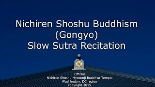 Nichiren Shoshu Buddhism  Gongyo  Sutra Recitation Myosenji Temple Official version [upl. by Opportuna]