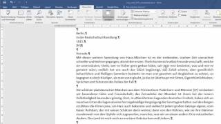 436 Word 2016  Formatierungen [upl. by Vernita]