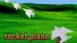 how to make best notebook Rocket plane ll new notebook paper rocket plane [upl. by Innig]