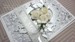 Silver Embossed Wedding Card [upl. by Aronas]