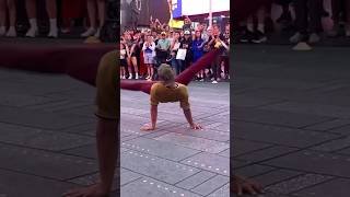 Split almost reveals street performers secret streetdance viralshort [upl. by Hgielyk]