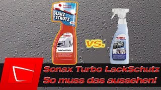 Sonax Turbo Lackschutz vs Sonax Brilliant Shine Detailer  Lack effektiv und günstig versiegeln [upl. by Esineg]