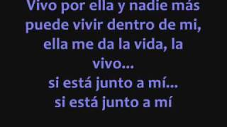 Vivo por ella LYRICS [upl. by Llorre678]