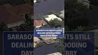 Sarasota residents deal with flooding after Debby abcactionnews florida news weather [upl. by Ainerol]