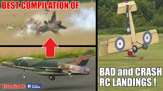 BEST COMPILATION of BAD and CRASH RC LANDINGS 3 [upl. by Azirb]