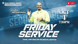 🔴LIVE  REC Hyderabad  Friday Service  OCT 4th 2024  0730 PM  PsREENUKUMAR [upl. by Esinrahc]