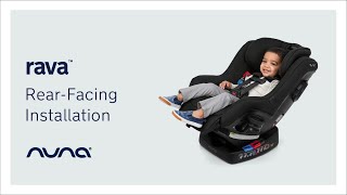 Nuna RAVA I Car Seat I Rear Facing Install [upl. by Eniamret]