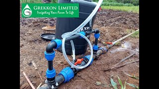 How to apply fertilizer through drips using a Venturi fertilizer injector  Grekkon Limited [upl. by Aysan]