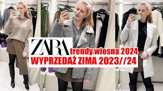 PRZEGLĄD WIOSENNYCH TRENDÓW NA WYPRZEDAŻY ZARA MIERZYMY ZIMA 202324 [upl. by Attenrev]