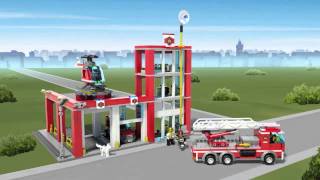 Fire Station  LEGO City  60004 [upl. by Theta]