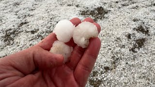 Hagelunwetter in BadenWürttemberg  LK Reutlingen und Göppingen  16052024 [upl. by Ijar]