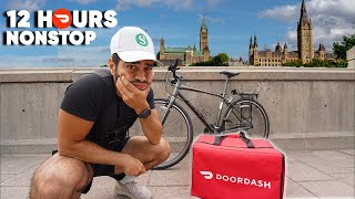 I Worked 12 HOURS NONSTOP For DOORDASH On A BIKE In OTTAWA [upl. by Chelsie128]