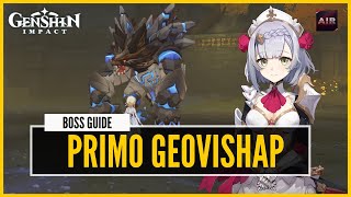 Genshin Impact  How To Solo Primo Geovishap Boss Guide [upl. by Pearce]