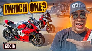 Ducati Multistrada V4 RS vs Panigale V4 R  I HAD TO CHOOSE [upl. by Gretel]