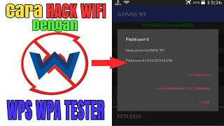 Cara HACK WIFI  Dengan Aplikasi WPS WPA TESTER [upl. by Ahsiak]