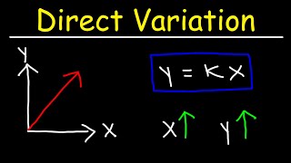 Direct Variation  Basic Introduction  Algebra [upl. by Fransen]