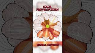 Digital Painting  Color flower pattern [upl. by Candyce461]