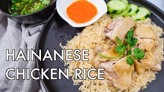 EASY Singapore Hainanese Chicken Rice with the PERFECT Chilli Sauce [upl. by Jareb]