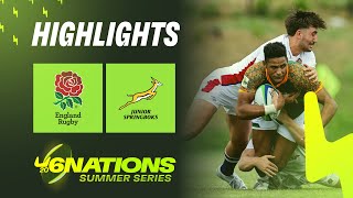 HIGHLIGHTS  England v South Africa  U20 Six Nation Summer Series [upl. by Euseibbob]