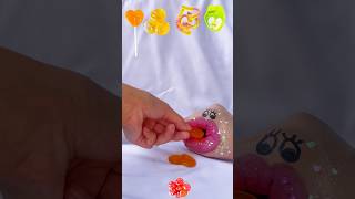 Handy eating Snacks Candy 🍬🍭ASMR 🤩👄✨ mukbang emojieatingchallenge food candy asmr [upl. by Jacqueline884]