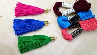 How to Make Pom Pom Tassels Diy tassel Tutorial [upl. by Alac]