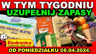 𝐁𝐈𝐄𝐃𝐑𝐎𝐍𝐊𝐀 🐞 Gazetka Promocyjna od Poniedziałku 08042024  Tanie zakupy codziennie [upl. by Kerrill]