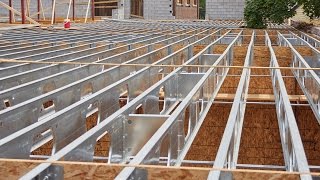 WoodFramed Buildings Benefit From Composite TotalJoist Steel Construction  Installation Video [upl. by Airotahs]