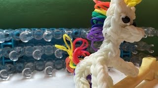 How to Make a Unicorn Pony or Horse Charm on the Rainbow Loom [upl. by Greenburg]