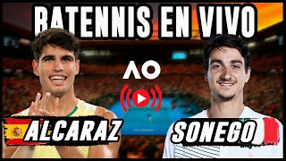 Carlos Alcaraz vs Lorenzo Sonego  Abierto de Australia 2024  Reaccionando en VIVO [upl. by Waldon]