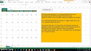 Kalender Maken met Excel VBA [upl. by Deeanne531]