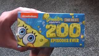 SpongeBob SquarePants The Best 200 Episodes Ever Nickelodeon DVD Unboxing [upl. by Hally320]