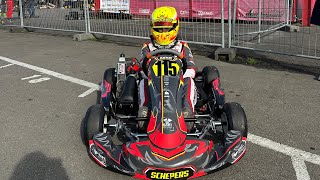 Karting Mariembourg Kart Reoublic Schepers Racing Rotax Mini 06042024 [upl. by Anerbes]