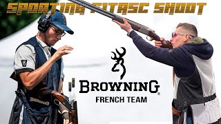 Dust shooting with Browning French Team Fitasc style La Rapée Shooting ground [upl. by Athiste]